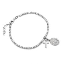 Ezüst karlánc "kereszt"