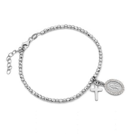 Ezüst karlánc "kereszt"