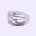 Ezüst rosé aranyozott cirkónia köves gyűrű "11"