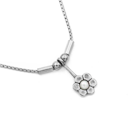 Izraeli ezüst gyöngy lánc medállal 