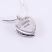 Izraeli ezüst opál köves medál lánccal "köz. szív"