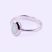 Ezüst fehér opál köves gyűrű "kis.ovál"