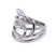 Ezüst kő nélküli gyűrű "íves"