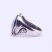 Izraeli ezüst opál köves gyűrű "csigav"