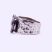 Izraeli ezüst gránát köves gyűrű "12x10"