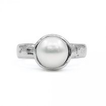 Izraeli ezüst gyöngy gyűrű "9,5"