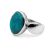 Ezüst türkiz köves gyűrű "10x13,5"