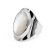 Ezüst gyöngyház gyűrű "10x17"