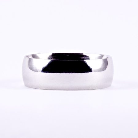 Ezüst ródiumozott karikagyűrű