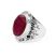 Ezüst rubin köves gyűrű "10x14"