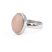 Ezüst pink opál köves gyűrű "10x14"
