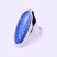 Ezüst kék opál köves gyűrű "12x31"