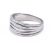 Ezüst kő nélküli gyűrű "5 soros"
