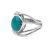 Ezüst türkiz köves gyűrű "8x10"