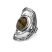 Izraeli ezüst labradorit köves gyűrű "10x12"