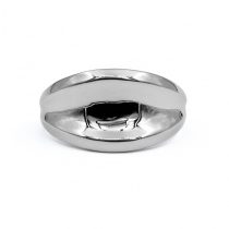 Ezüst gyűrű "hom"