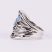 Izraeli ezüst opál gyűrű "3 átlós"