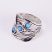 Izraeli ezüst opál gyűrű "3 átlós"