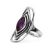 Ezüst ametiszt köves gyűrű "ant"