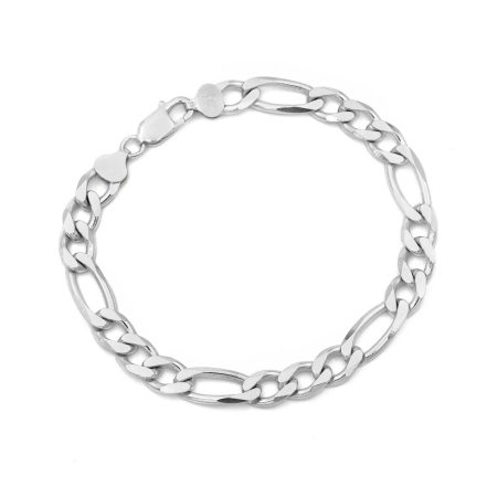 Ezüst tömör figaro karlánc "8,2"