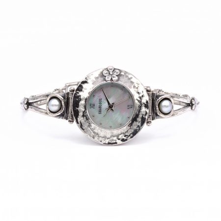 Shablool izraeli ezüst karóra gyönggyel