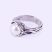 Izraeli ezüst gyöngy gyűrű "hullám"
