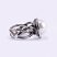 Izraeli ezüst gyöngy gyűrű "fonott"
