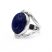 Ezüst lápisz lazuli köves gyűrű "13x17"