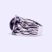 Izraeli ezüst ónix köves gyűrű "12.kerek"